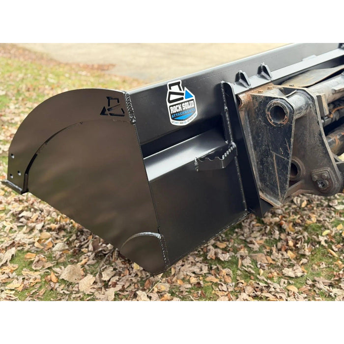 Rock Solid Heavy Duty Low Profile Utility Skid Steer Bucket | HW Part Store